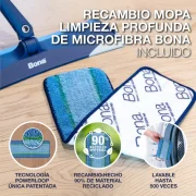 Recambio Mopa Limpieza Profunda de Microfibra Bona