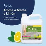 Recarga de Limpiador de Suelos Laminados y Superficies Duras Limón y Menta Bona